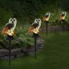 Solar LED Owl Garden Light with IP65 Waterproof Design.