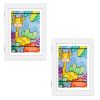 Kids Front-Opening Wooden Art Display and Storage Frame.