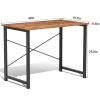 Modern Home Office Computer Desk with X-Shaped Reinforcement