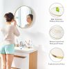 Black Round Wall Mirror for Bathroom, Entryway and Bedroom Vanity.