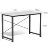 Modern Home Office Computer Desk with X-Shaped Reinforcement