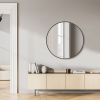 Black Round Wall Mirror for Bathroom, Entryway and Bedroom Vanity.