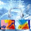Rechargeable Hands-Free Neck Fan with LED Display and 5 Speeds.