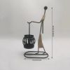 Vintage Bamboo-Style Resin Candle Holder Decorative Ornament.
