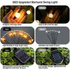 4-Pack 8 LED Solar Firefly Swaying Garden Lights for Yard and Pathway.