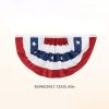USA Stars and Stripes Pleated Fan Flag for July 4th Decoration.