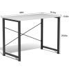 Modern Home Office Computer Desk with X-Shaped Reinforcement