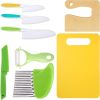 8-Piece Kids Kitchen Knife Set with Cutting Board and Peeler.