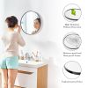 Black Round Wall Mirror for Bathroom, Entryway and Bedroom Vanity.