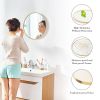Black Round Wall Mirror for Bathroom, Entryway and Bedroom Vanity.