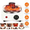 500W Electric Charcoal Burner with 5 Heat Settings, Grill and Tongs.
