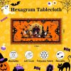 60x84-Inch Halloween Pumpkin, Castle and Ghost Rectangular Tablecloth