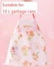 60-Pack 4-Gallon Drawstring Trash Bags with Red Rose Print.