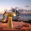 Rechargeable Nordic Mushroom LED Table Lamp with Touch Dimming