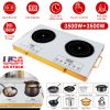 7000W Portable Double Ceramic Cooktop with Timer and 11 Power Levels
